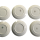 Set of 6 Dessert Plates Stamped "Orchies Moulin des Loup", Model St Hubert