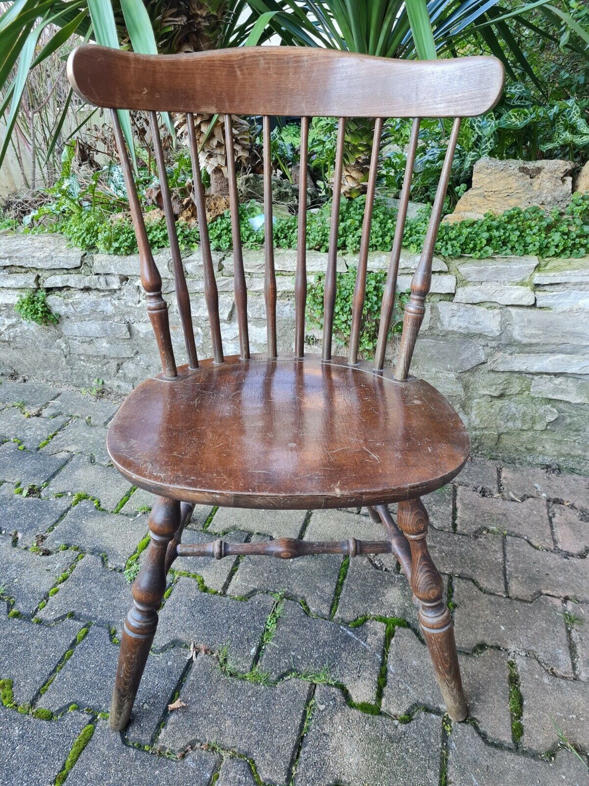 Large format chair turned wood