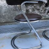 Set of 4 vintage cantilever chairs