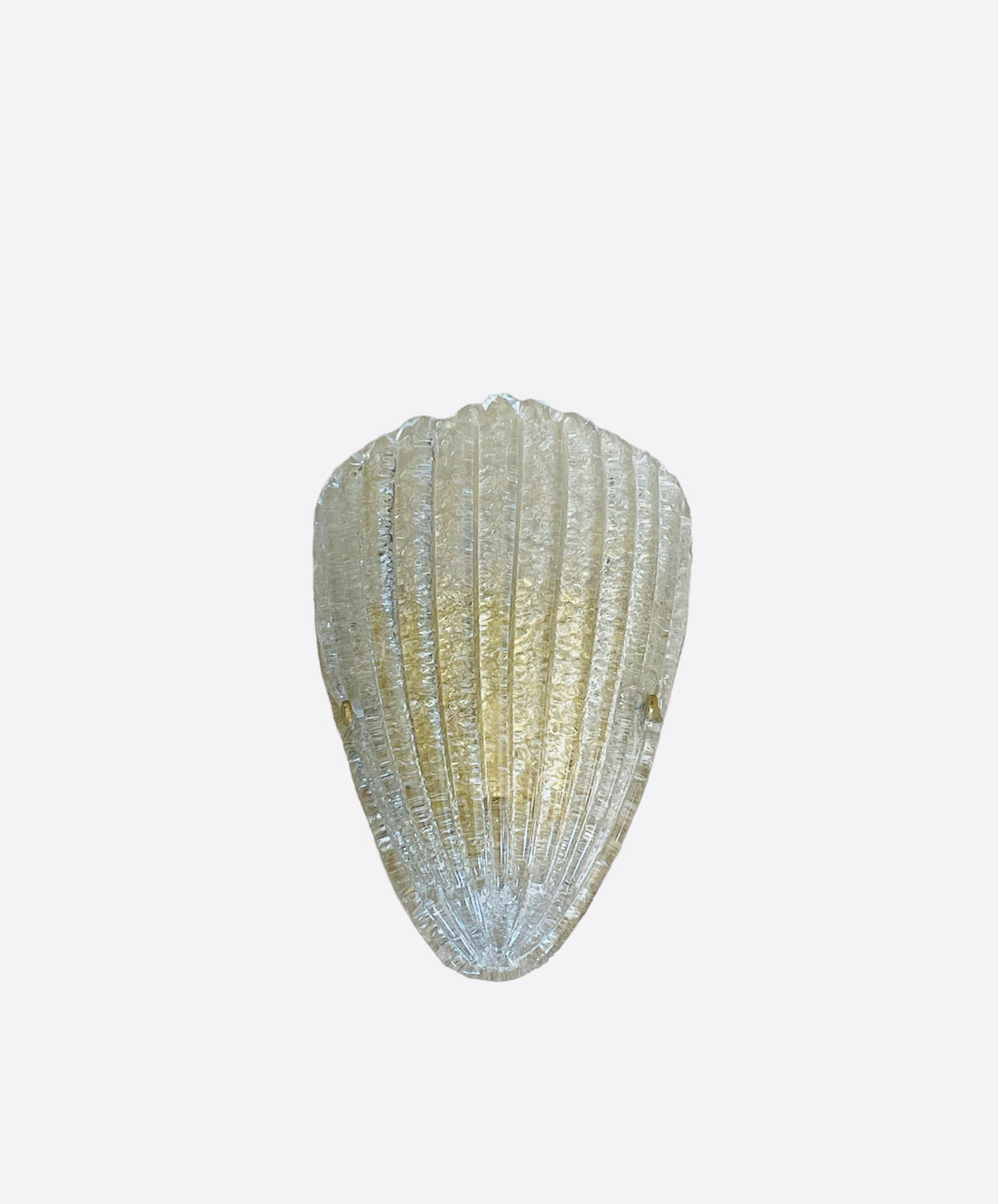 Vintage shell Murano wall lamp