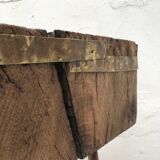 Billot primitif en bois brut