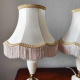 Pair of vintage alabaster lamps
