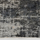 Gray & blue tones distressed carpet 285x187cm