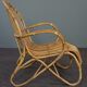 Belse 8 armchair in patinated rattan, Dutch Design, 1950