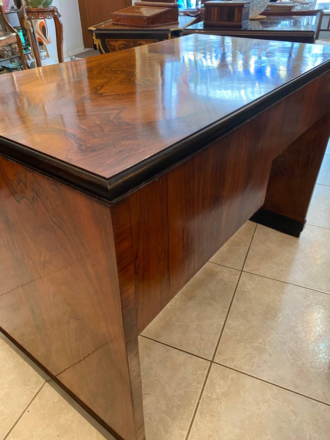 Art Deco mahogany desk