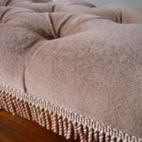 Rests English feet in velvet