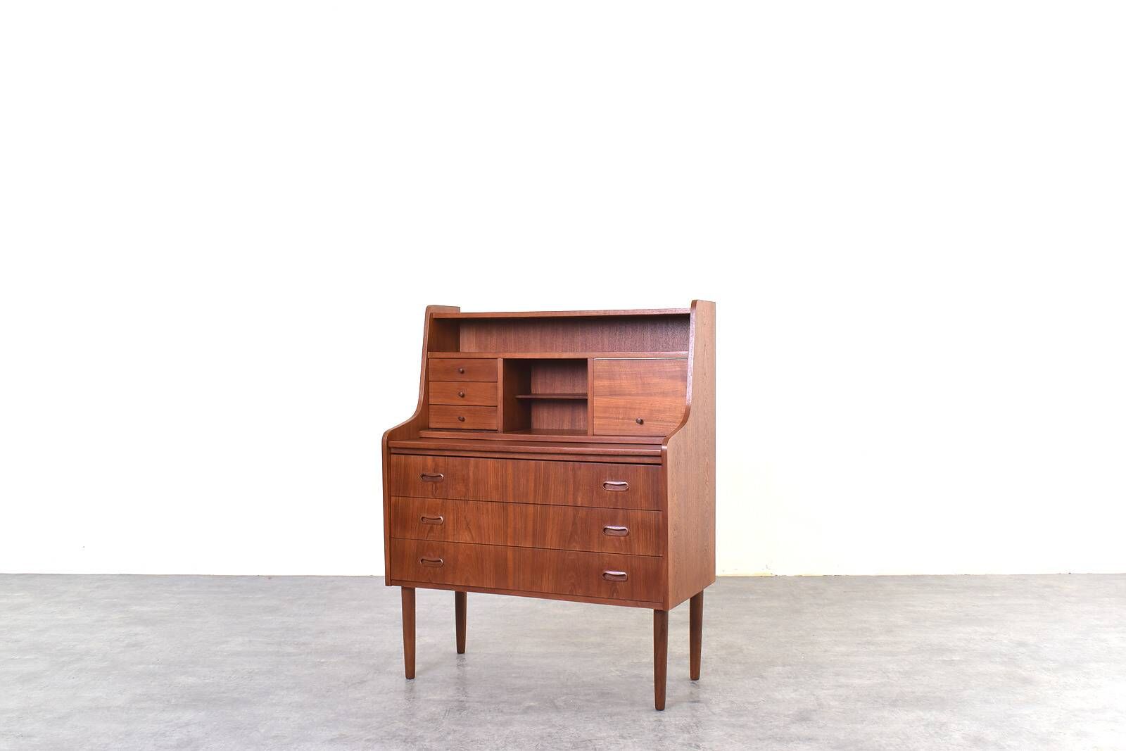 Mid-Century Danish Teak Secretary, 1960s.
