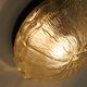 1970s mid century SCONCE or CEILING FIXTURE petal-shaped glass
