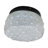 Moulded glass ceiling light
