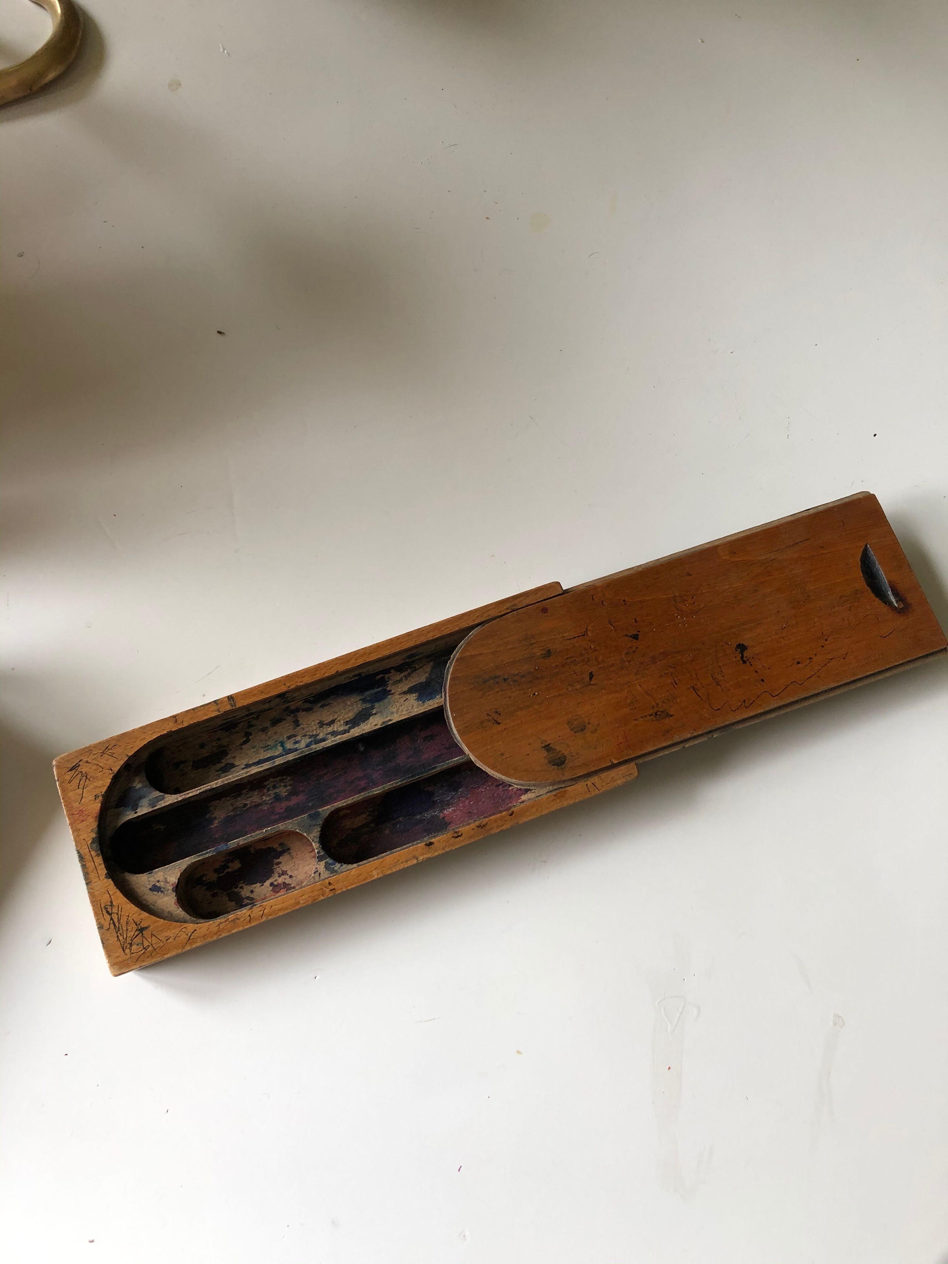 Vintage pen tray
