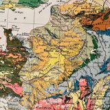 Old geological map of France - 1930