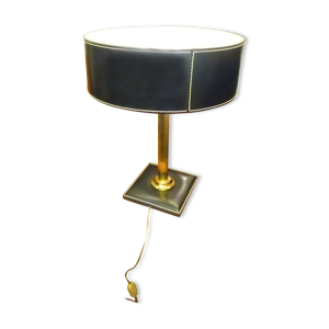 Lampe cuir et métal