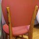 6 vintage chairs from the 50s/60s, wooden structure and skai covering.