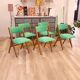 5 chaises pieds compas