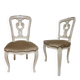 Louis XV Baroque Style Lacquered Chairs, Set of 2