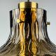 60s 70s ceiling lamp Glashütte Limburg Germany glass & brass Space Age