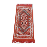 Handmade berber orange mergoum carpet