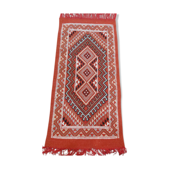 Handmade berber orange mergoum carpet