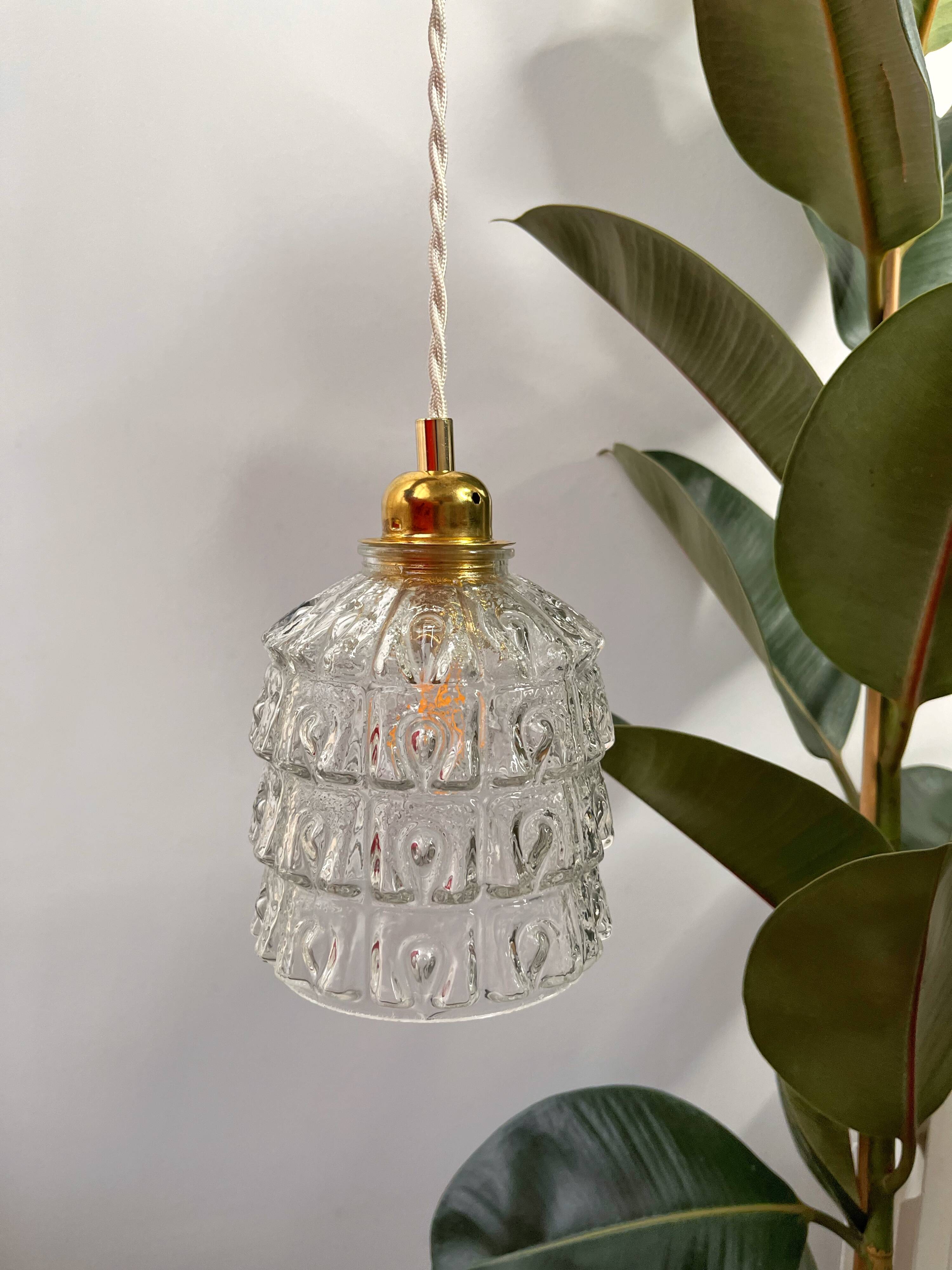 Bubble glass pendant lamp Bella model