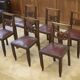 Ensemble de 6 chaises en chêne 1950’s