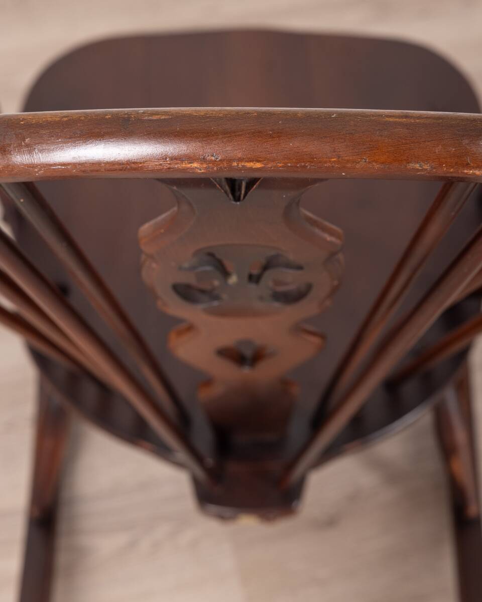 VINTAGE ROCKING CHAIR 50'S MOD. 316 DESIGN LUCIAN ERCOLANI FOR ERCOL