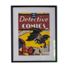 Couverture detective comics vintage encadrée