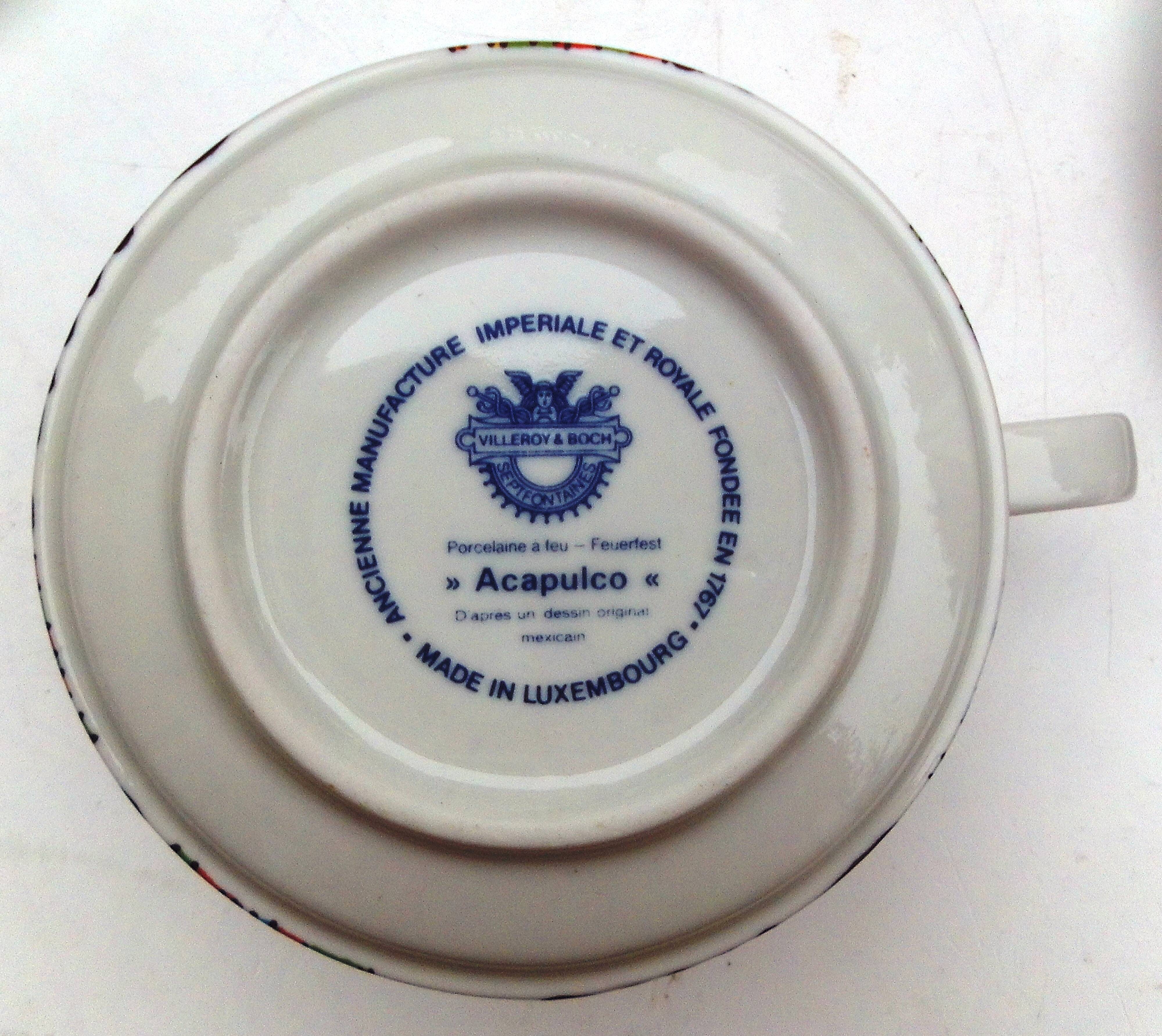 Acapulco teacup and saucer by Villeroy and Boch