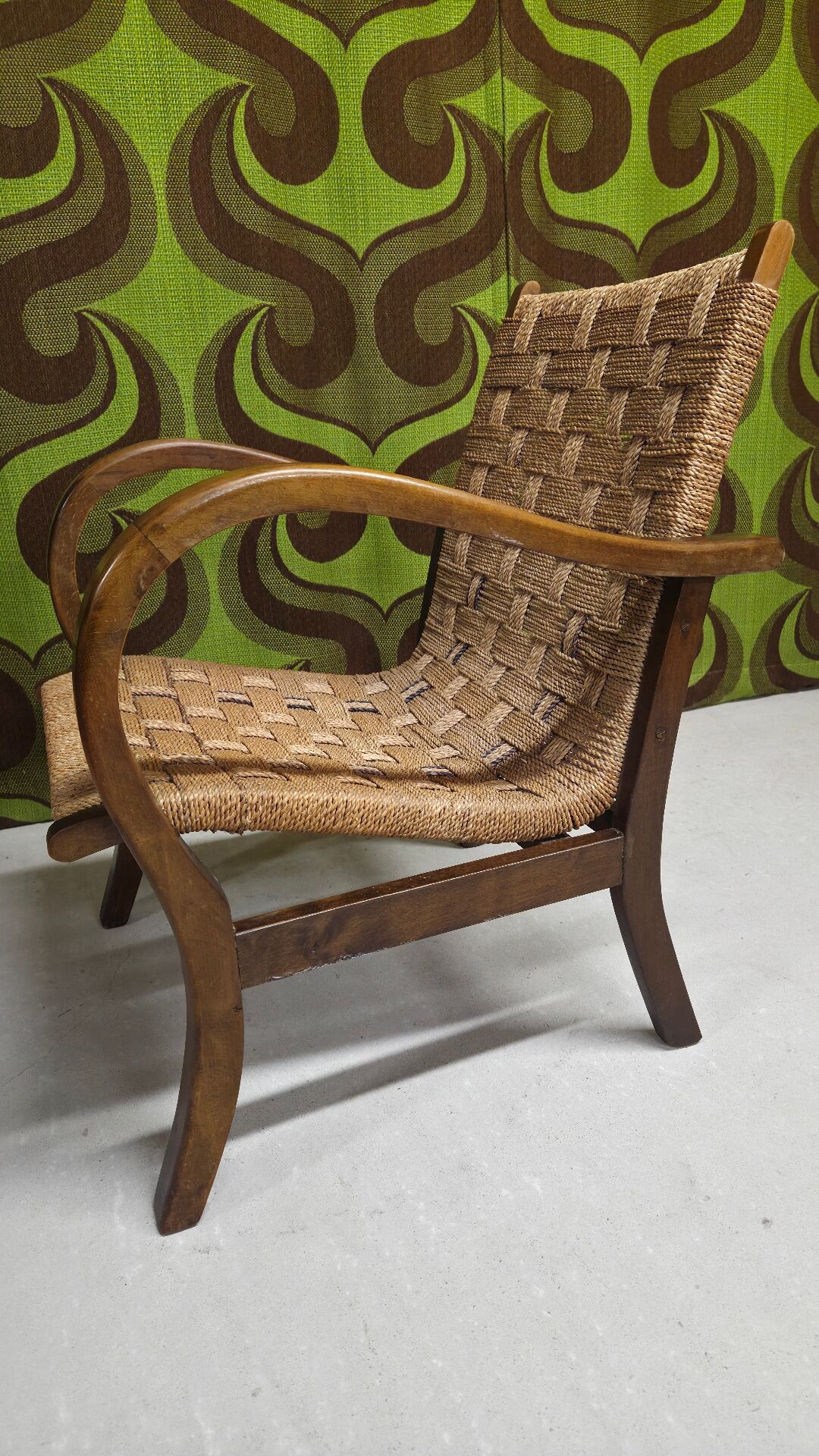 Erich Dieckmann Bauhaus Armchair cordage 1930