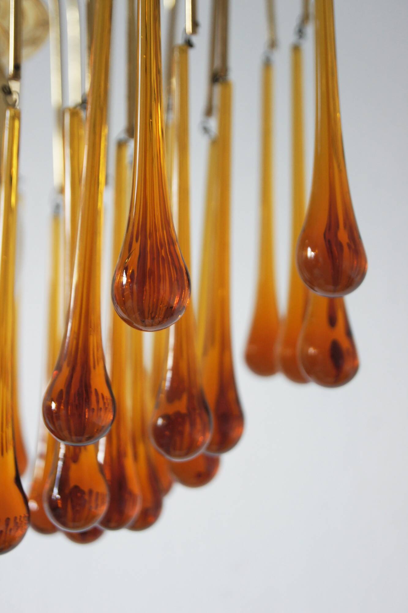 Mid-Century Murano Teardrop Chandelier