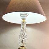 Lampe 1975 a 80 verre et  chrome or
