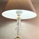 Lampe 1975 a 80 verre et  chrome or