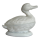 Antique white opaline candy box