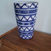 Blue and White Ceramic Decorative Vase Robert Picault