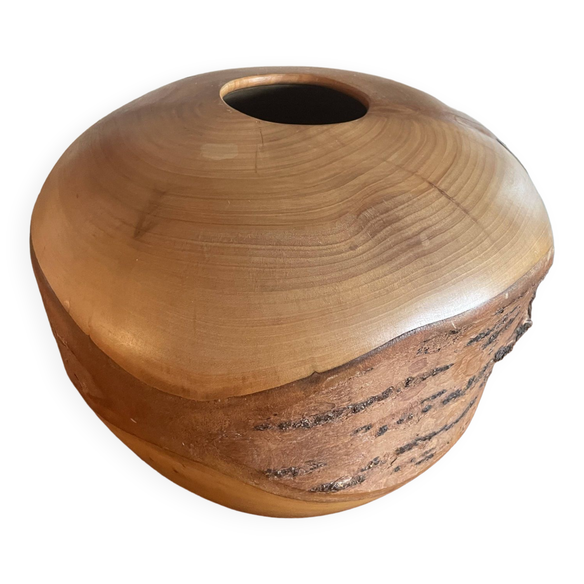 Wooden vase