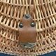 Vintage 70s wicker shopping basket