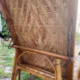 Rattan chaise longue. 1910