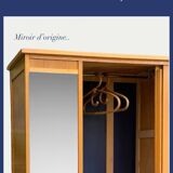 Vintage wardrobe with compass feet 1960