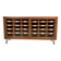 Vintage German Pine Sideboard / Sorting Cabinet with 24 Drawers & Glass Sli