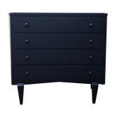 Commode noir en bois à la forme sculptural