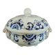 Small soup tureen in Longchamp ironstone.