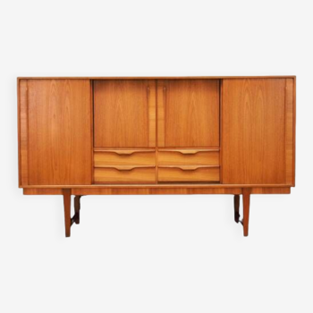 Buffet haut en teck, design danois, années 1960, production : Danemark