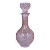 Carafe à vin en verre taillé avec son bouchon 24cm