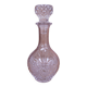 Cut glass wine carafe with its stopper, 24cm.
