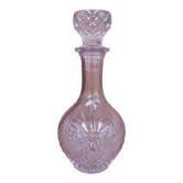 Carafe à vin en verre taillé avec son bouchon 24cm