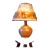 Lampe grés et laine brut, signée Alain Blanchard, 1970