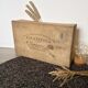 Old wooden box from the department stores of Bordeaux