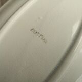 Dish out of ceramics decor orange and green