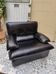Vintage convertible leather armchair