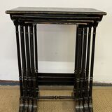 Set of 4 wooden nesting tables, Napoleon III
