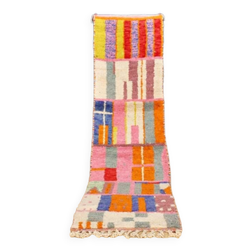 Tapis berbère marocain couloir Boujaad 304 x 80 cm